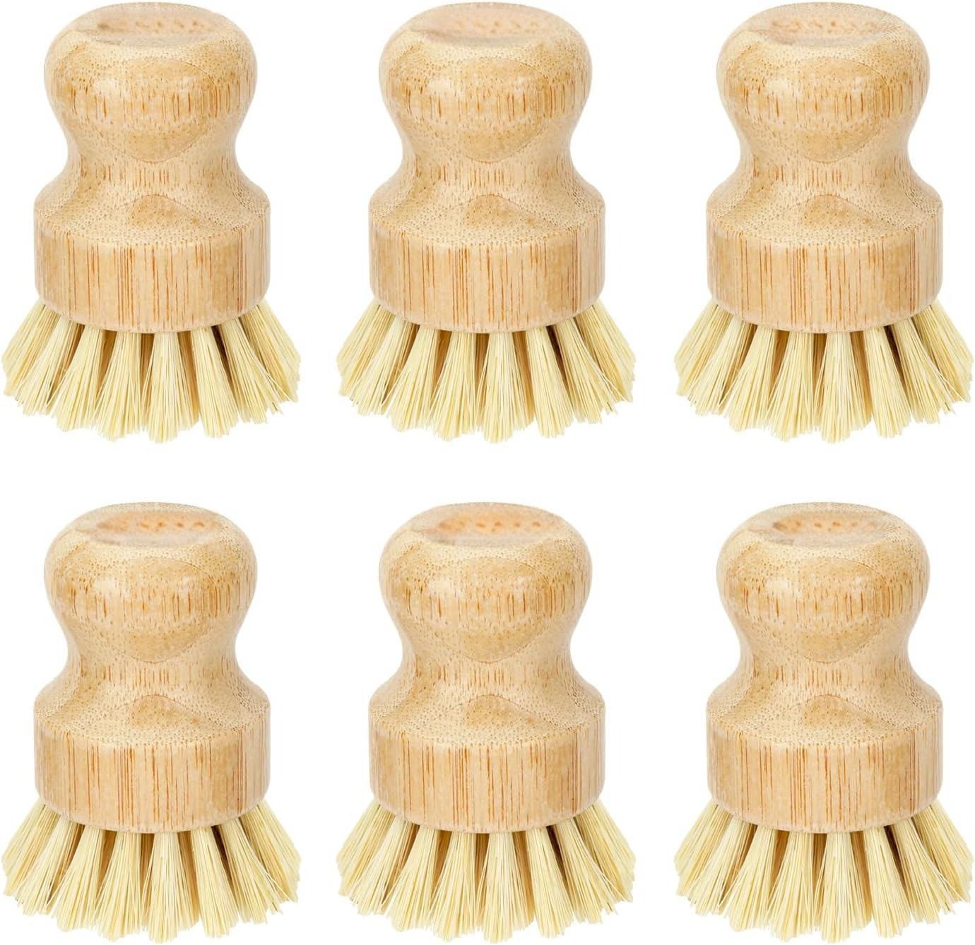 Dish Brush Bamboo - Bamboo Dish Scrub Brushes, Kitchen Wooden