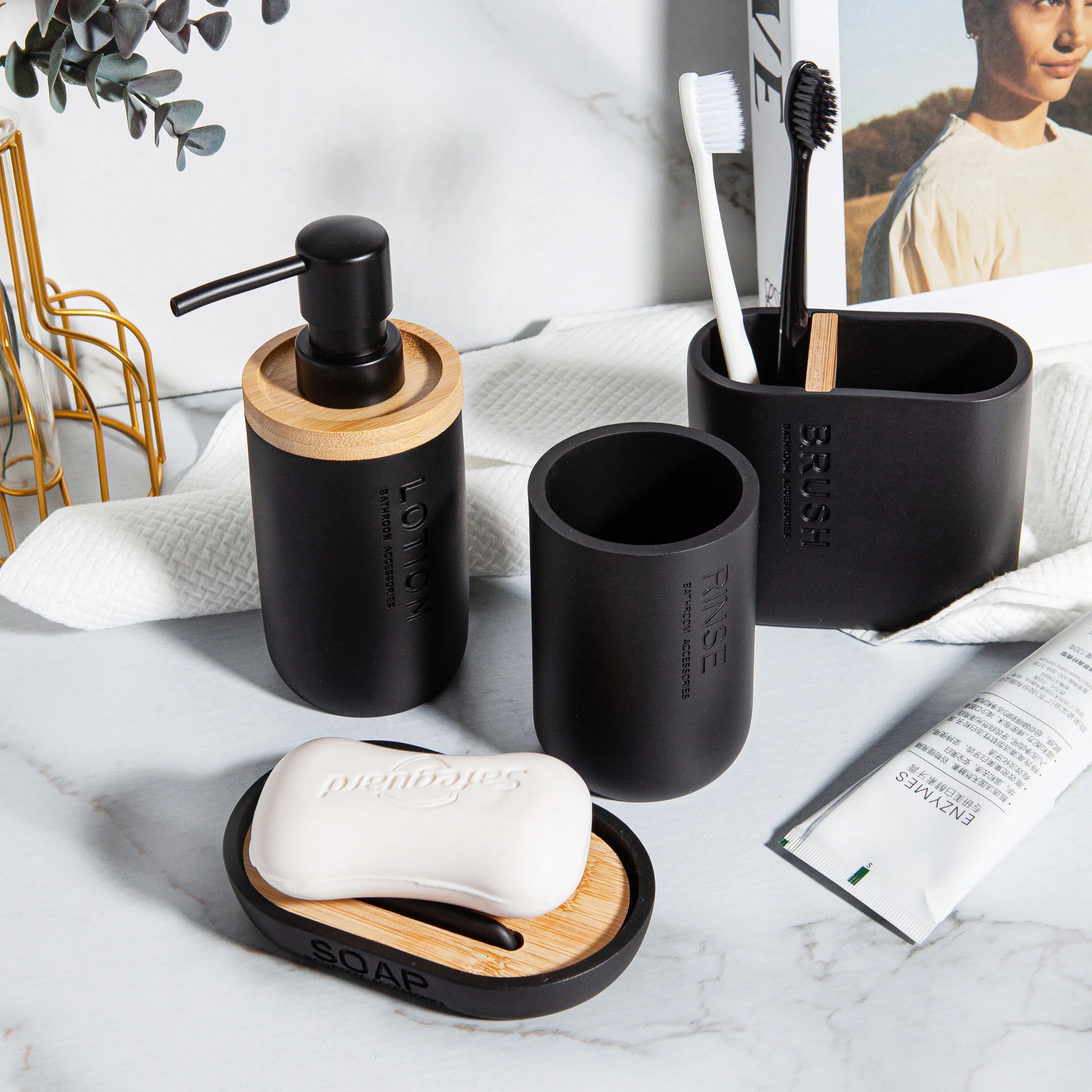 Luxury Polyresin Bamboo Bathro - Dish Brush Bamboo 리뷰 및 가격