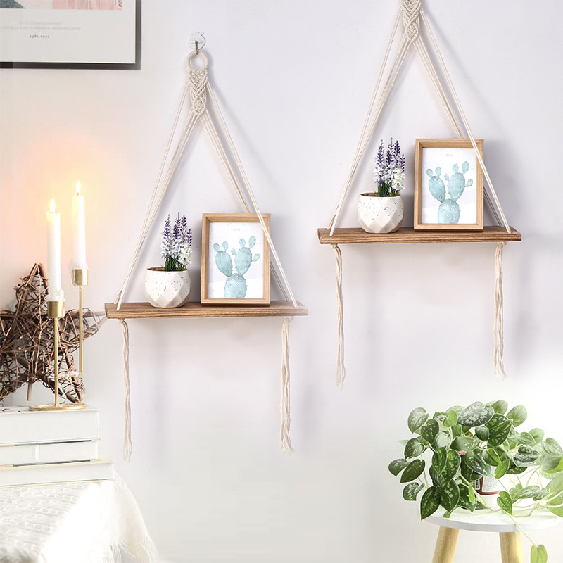 Boho Macrame Wall Shelf Handma - Sustainable Living Walla Walla 리뷰 및 가격