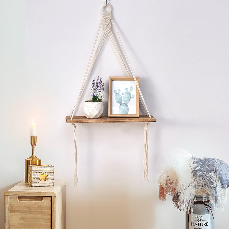 Boho Macrame Wall Shelf Handma - Sustainable Living Walla Walla 리뷰 및 가격