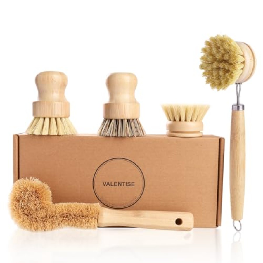 Bamboo Dish Brush Set - 5 Pack - Dish Brush Bamboo 리뷰 및 가격