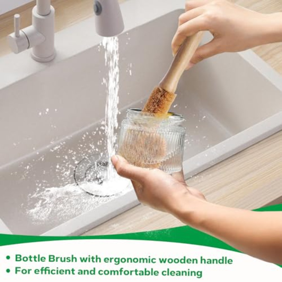 Bamboo Dish Brush Set - 5 Pack - Dish Brush Bamboo 리뷰 및 가격